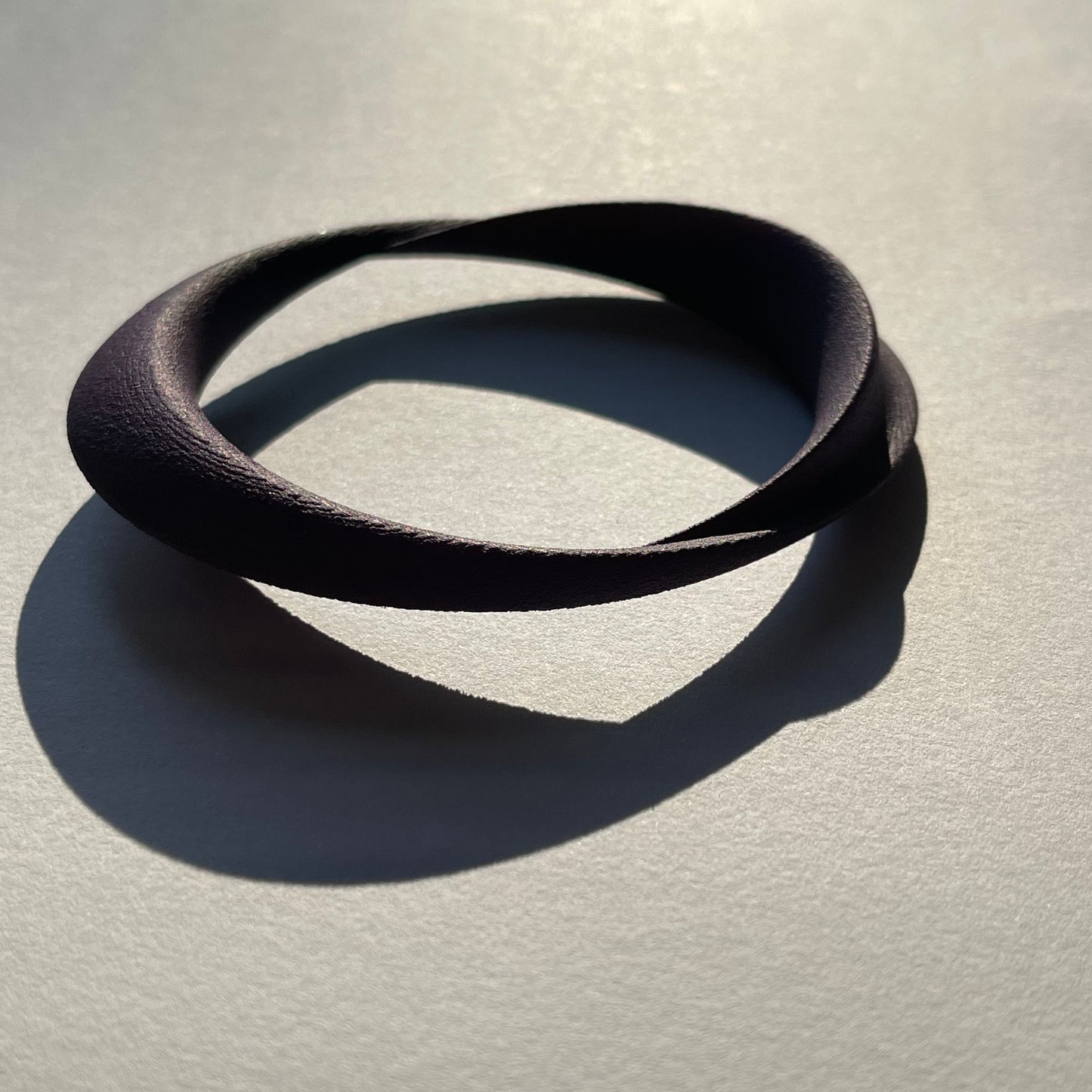 Möbius bangle in laser sintered nylon