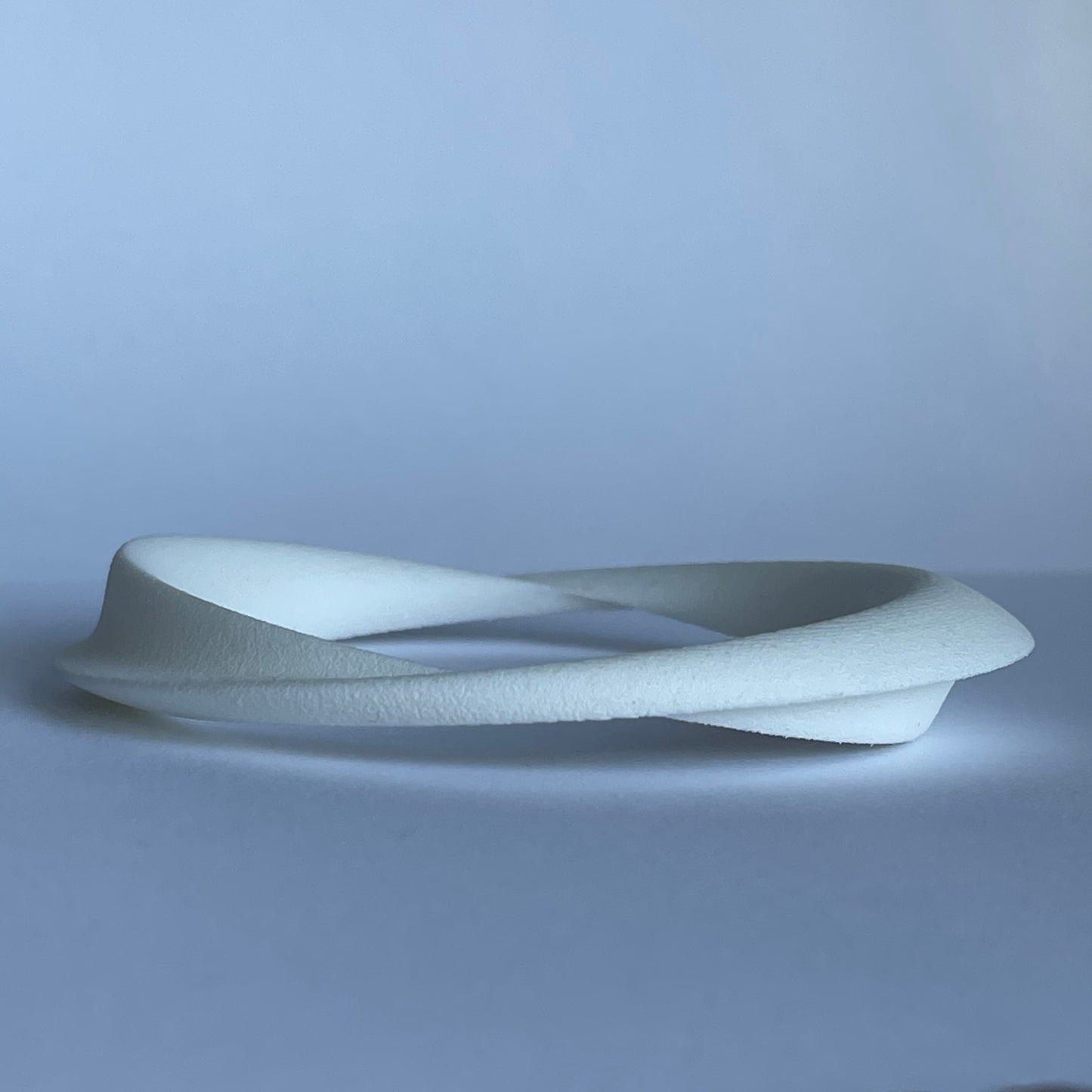 Möbius bangle in laser sintered nylon